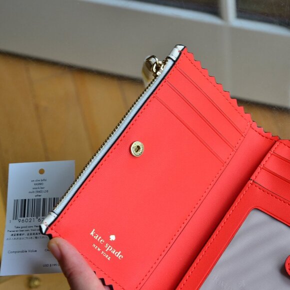 Kate Spade  KK990 Snack Bar Popsicle Small Slim Bifold Wallet - Picture 10 of 14